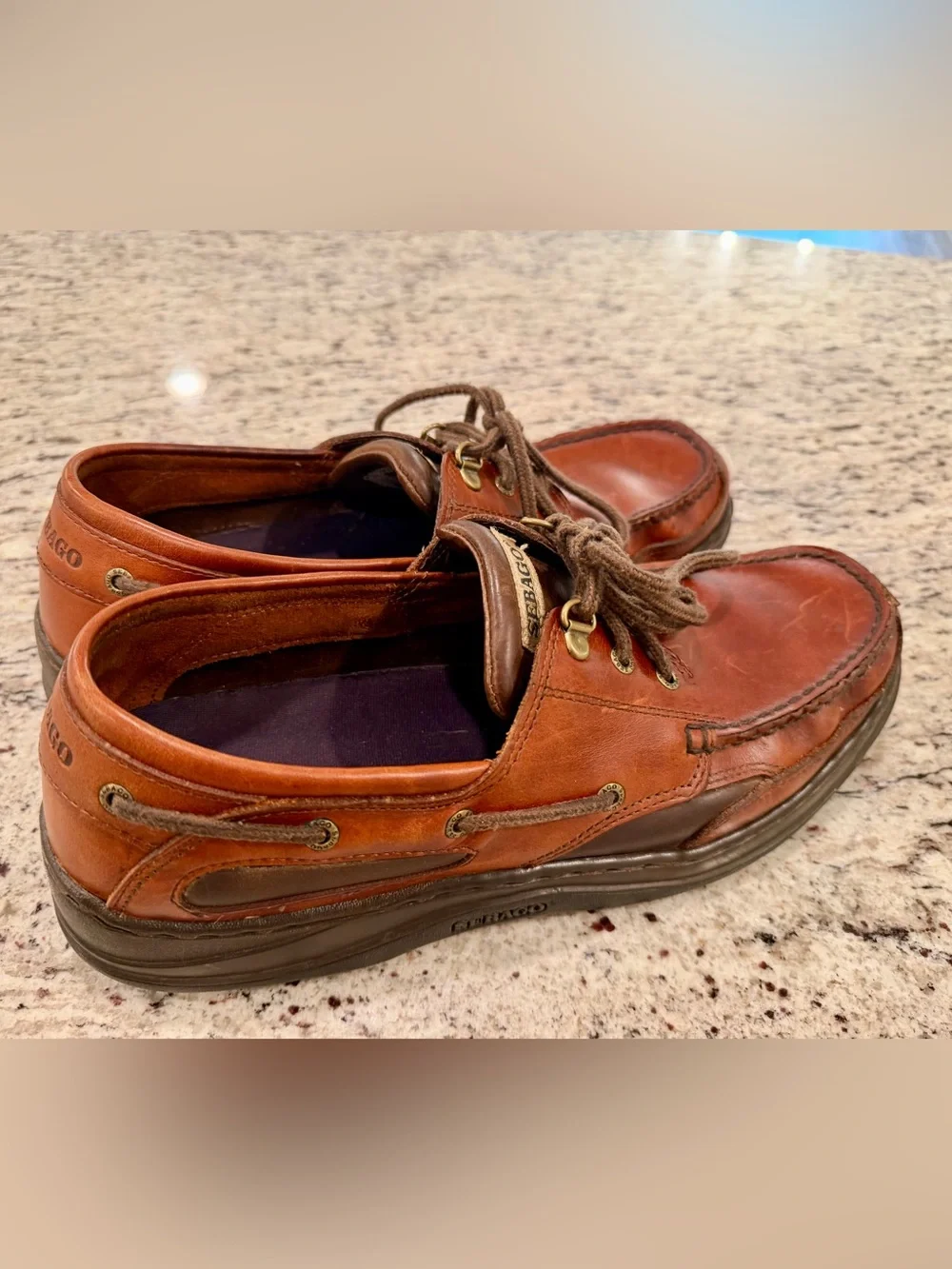 Sebago Mens Clovehitch II Medium Brown Color Boat Shoes Marine Grip Sz US 11M